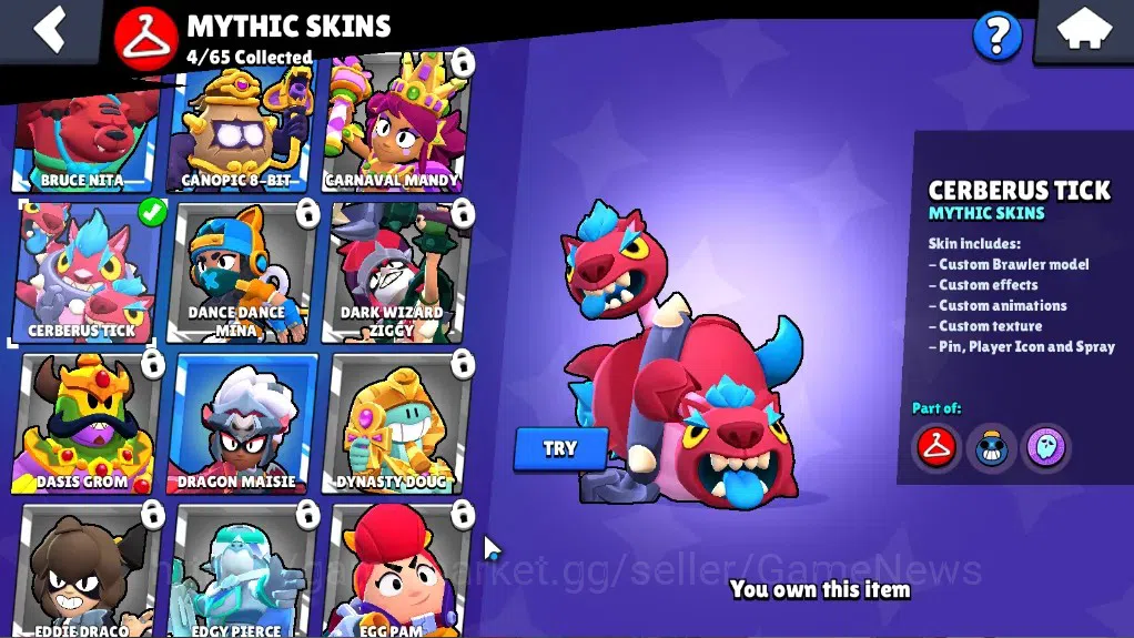 Brawl Stars Accounts 13408 Trophy|47 Brawlers 6 Max Lv|4 Legend (Mecha  image 20