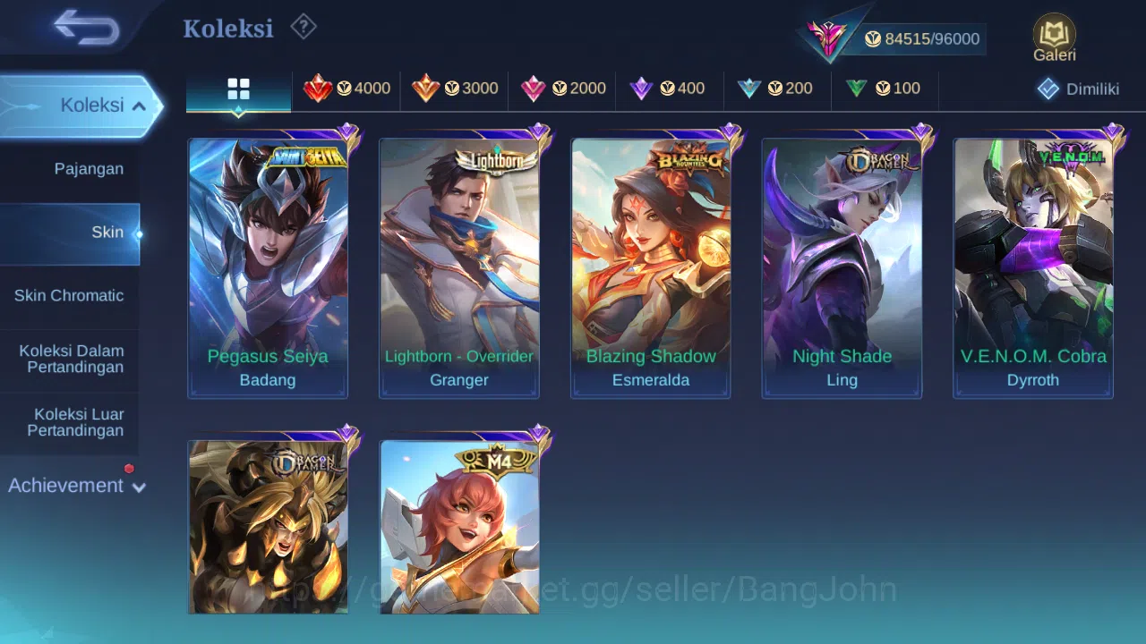 Mobile Legends: Bang Bang Accounts Hero 132 Skin 316 | Legend Franco | Prime Beatrix  image 12