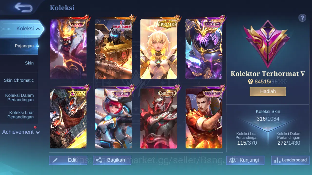 Mobile Legends: Bang Bang Accounts Hero 132 Skin 316 | Legend Franco | Prime Beatrix  image 13