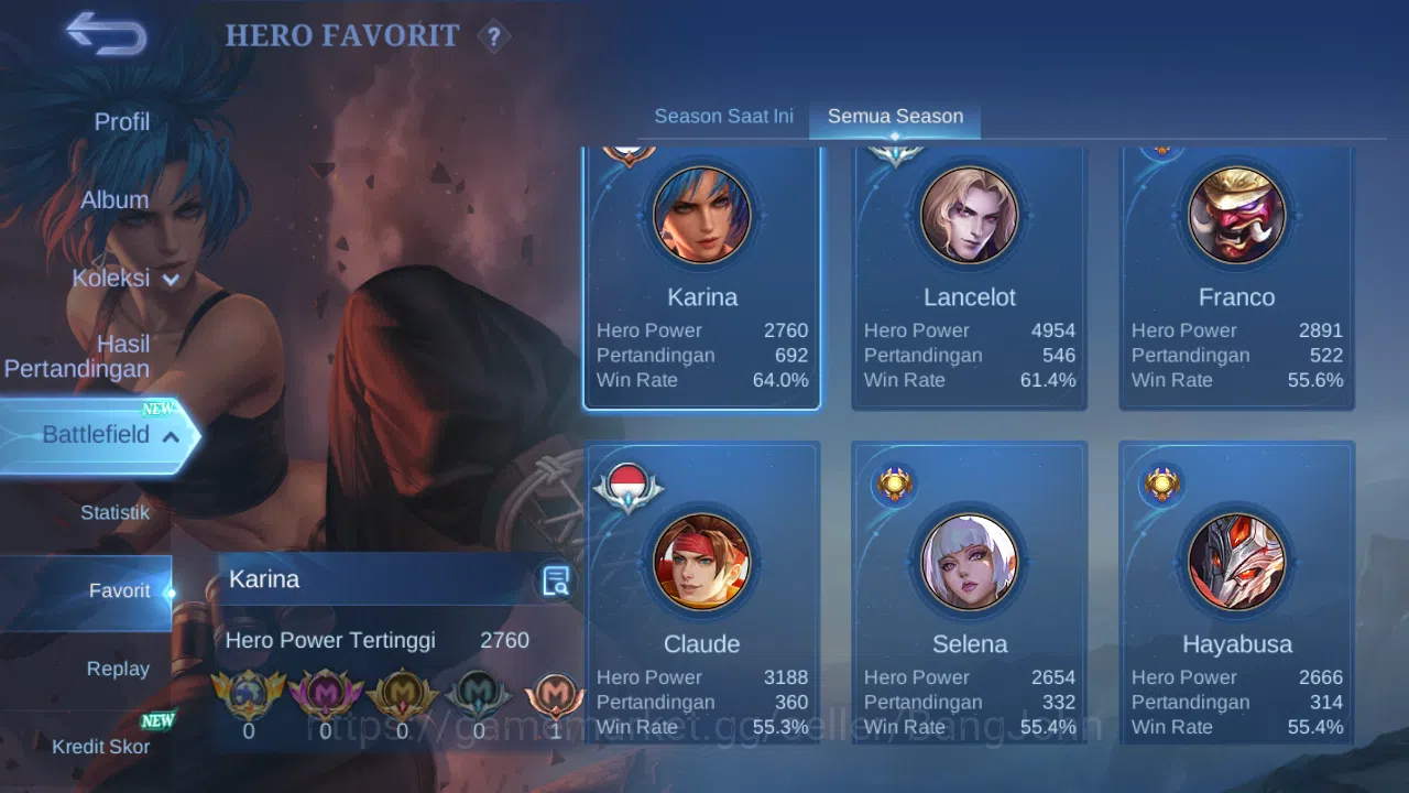 Mobile Legends: Bang Bang Accounts Hero 132 Skin 316 | Legend Franco | Prime Beatrix  image 18