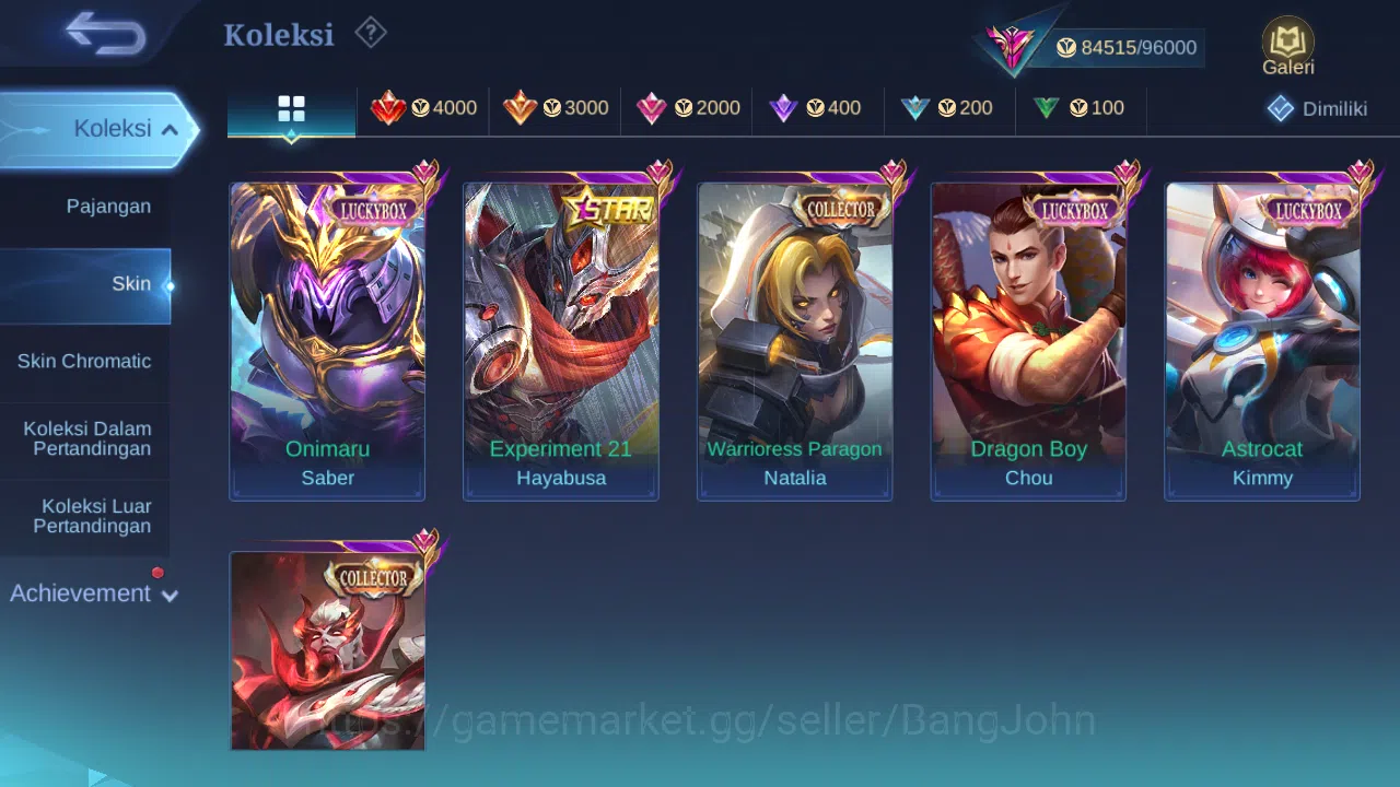 Mobile Legends: Bang Bang Accounts Hero 132 Skin 316 | Legend Franco | Prime Beatrix  image 4
