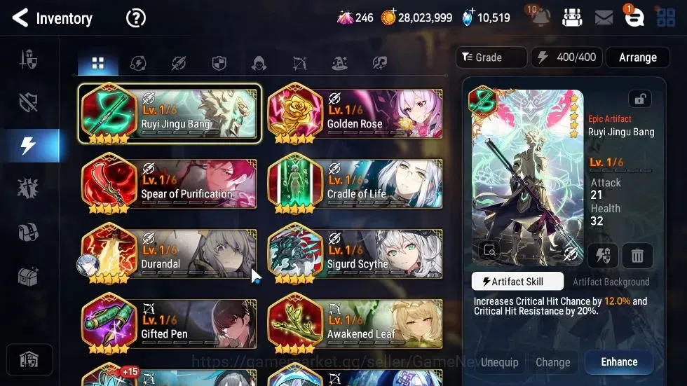 Epic Seven Accounts GLOBAL Unverif|NewEra|11 ML(DB Senya,SP Politis,SS image 18