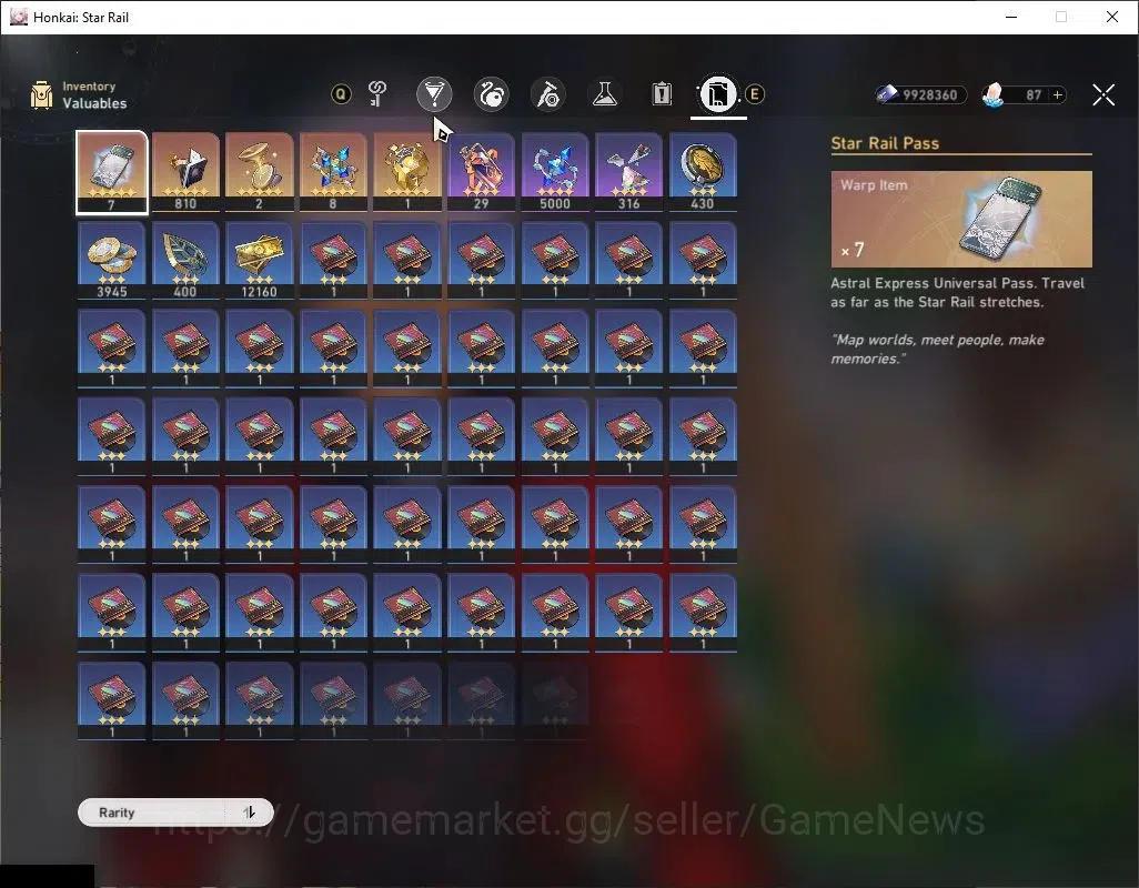 Honkai Star Rail Accounts Others ASIA |TL 47|4 Limited| Mortenax Blade E1, Sparkle, Huohuo, Archer |1 Golden 11