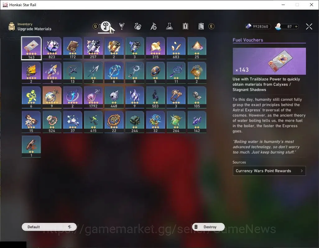 Honkai Star Rail Accounts Others ASIA |TL 47|4 Limited| Mortenax Blade E1, Sparkle, Huohuo, Archer |1 Golden 7