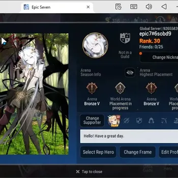 Epic Seven Accounts Starter Global unverif|Starter prolog|3 ML(SalomeA.Vildred,DK Sharun,Etc.)|PoH+Bless ON|Theater