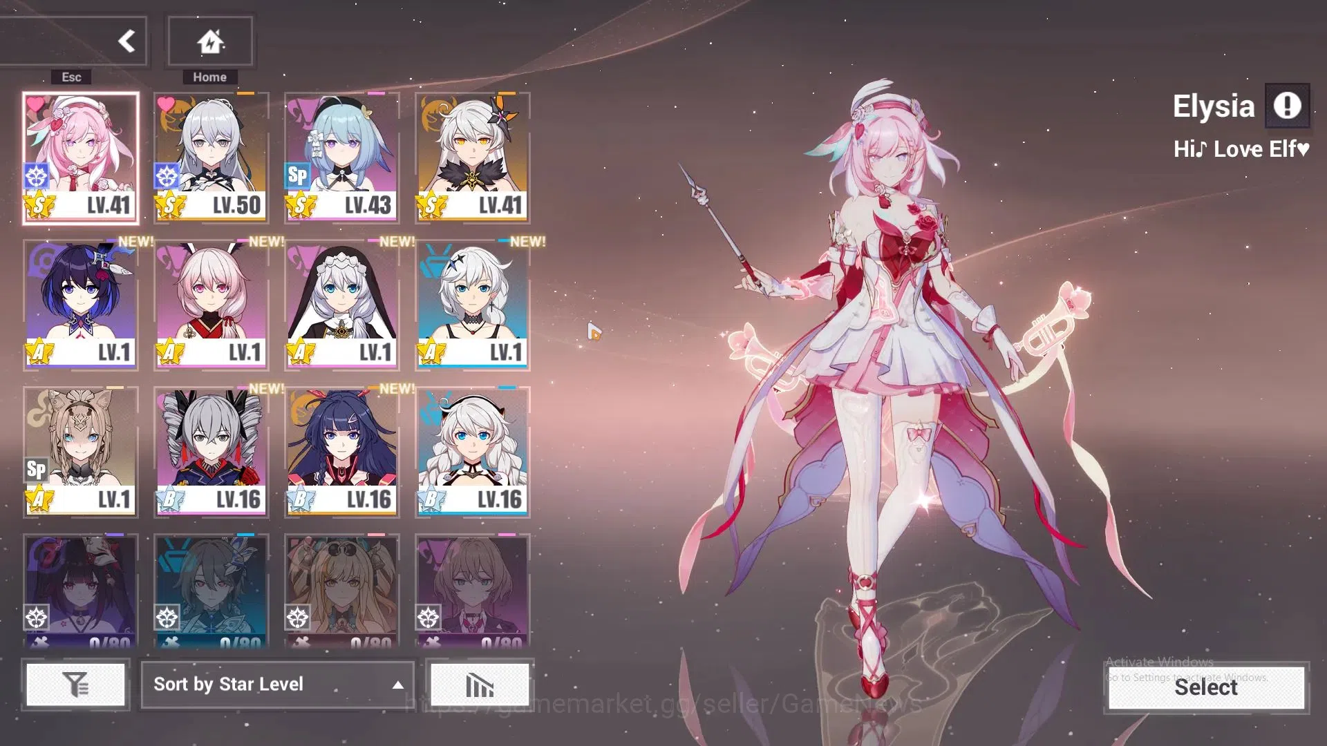 Honkai Impact 3rd Accounts SEA Lv53|1 Fullset|2K Crystal|Bronya Zaychik SN-EX image 2