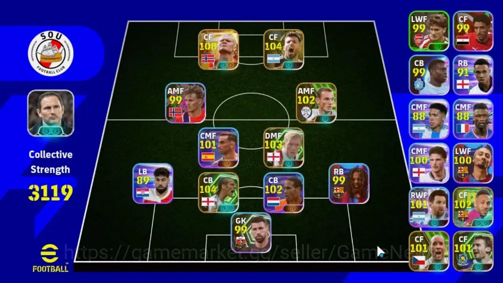 eFootball Accounts Legends & Iconic Players Android|Big Time Erling Haaland|7 Epic Sergio Aguero,Rio Ferdinand,Paul 1