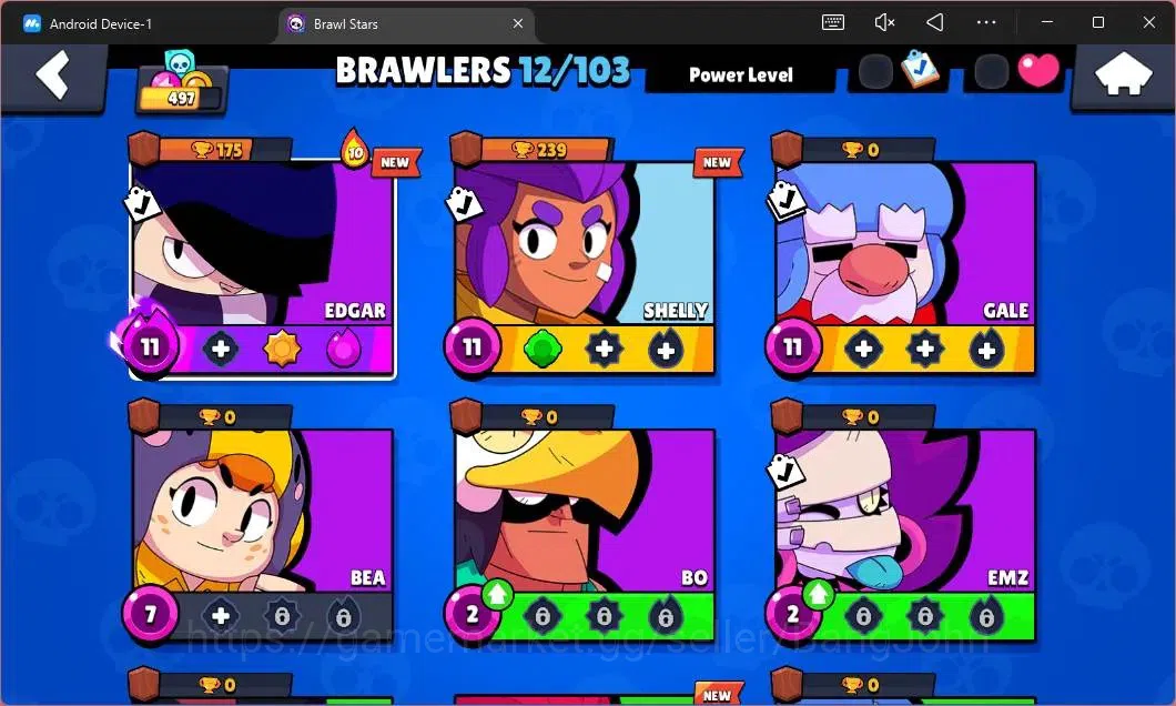 Brawl Stars Accounts Global |497 Thropy|12 Brawler|1 Max Hypercharge (E image 5