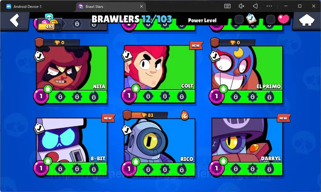 Brawl Stars Accounts Global |497 Thropy|12 Brawler|1 Max Hypercharge (E image 6