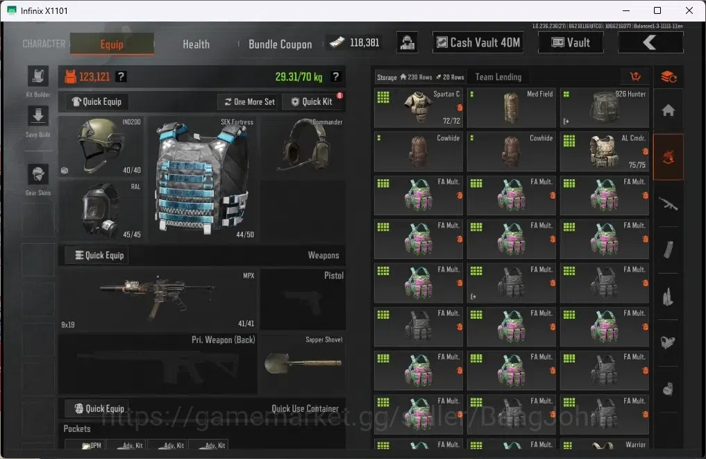 Arena Breakout Accounts Mobile | LV 30 | SV 118.7 M | CV 40 M | SS AKM, Ma image 3