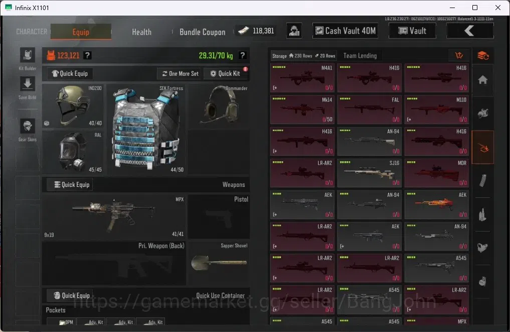 Arena Breakout Accounts Mobile | LV 30 | SV 118.7 M | CV 40 M | SS AKM, Ma image 4