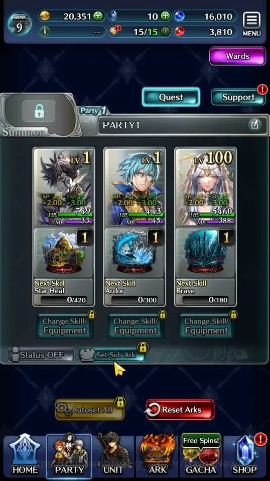 Last Cloudia Accounts Low-End GLOBAL|Rank 9|Starter|Top Tier Unit [Demon Lord Judecca-Samekh,Goddess Lilaha]| 7 SSR Ark|Code 3