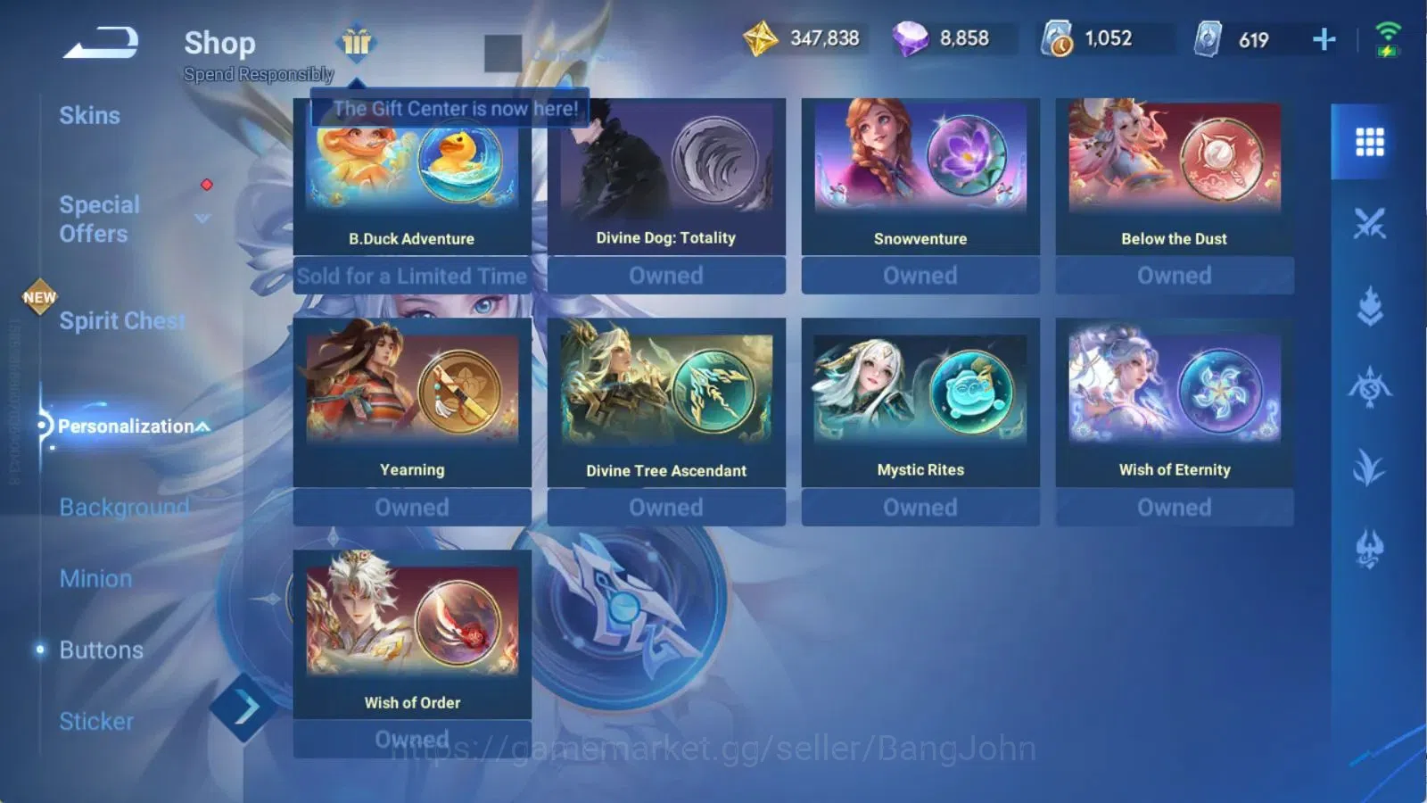 Honor of Kings Accounts Global | 112H 197S | JJK Sima Yi, Saint Seiya Musa image 10