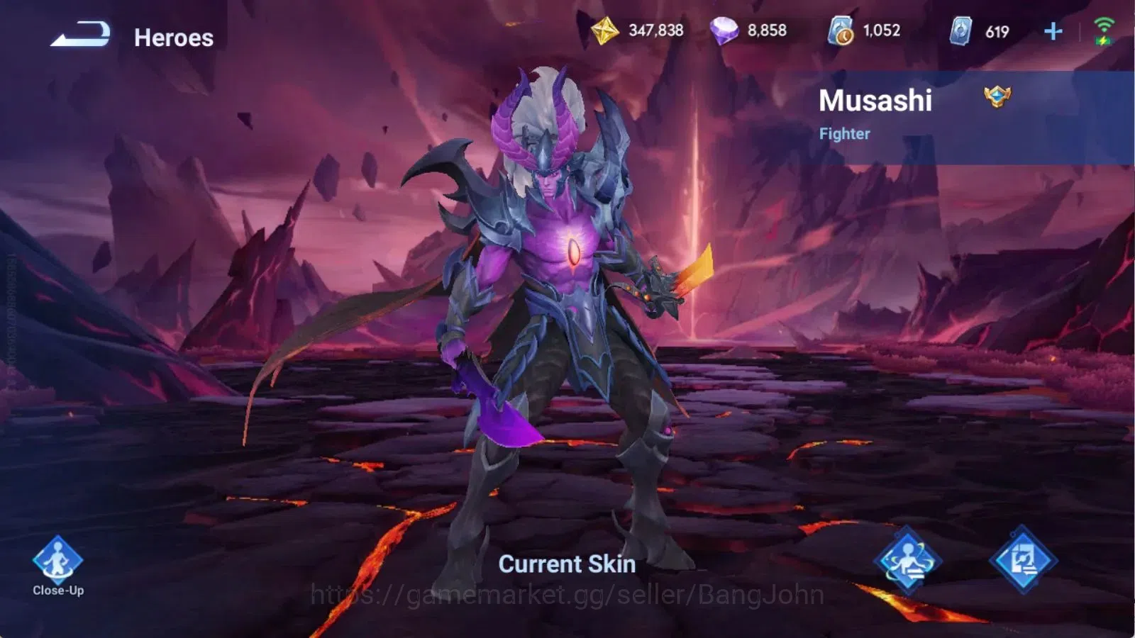 Honor of Kings Accounts Global | 112H 197S | JJK Sima Yi, Saint Seiya Musa image 6