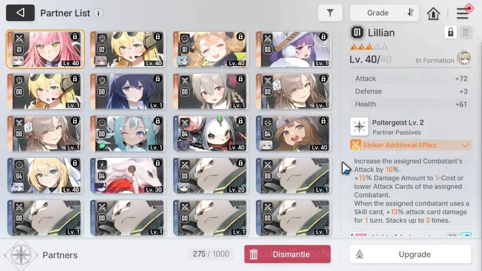 Chaos Zero Nightmare Accounts GLOBAL Lv 35|1,1K Crystal|7 SSR[AdelheidM1,Narja,C image 6