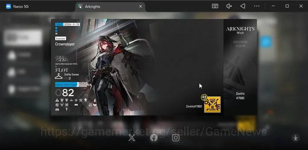 Arknights Accounts Lv 41|82 OP+2 Skin|1 Limited| (Silver'Ash The Reig image 3