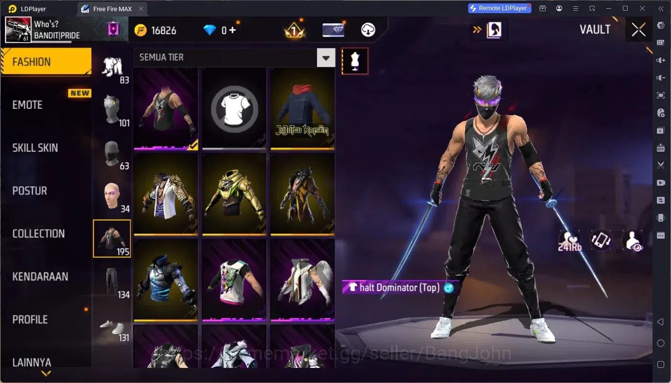 Free Fire Accounts Indonesia | Vault 805| 1 EVO (M1014 Scorpio Shatte image 10