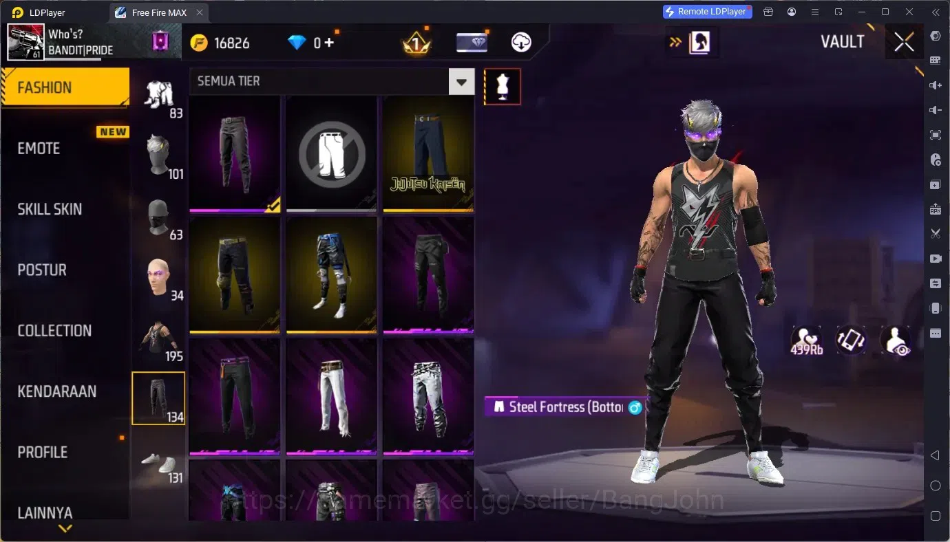 Free Fire Accounts Indonesia | Vault 805| 1 EVO (M1014 Scorpio Shatte image 11