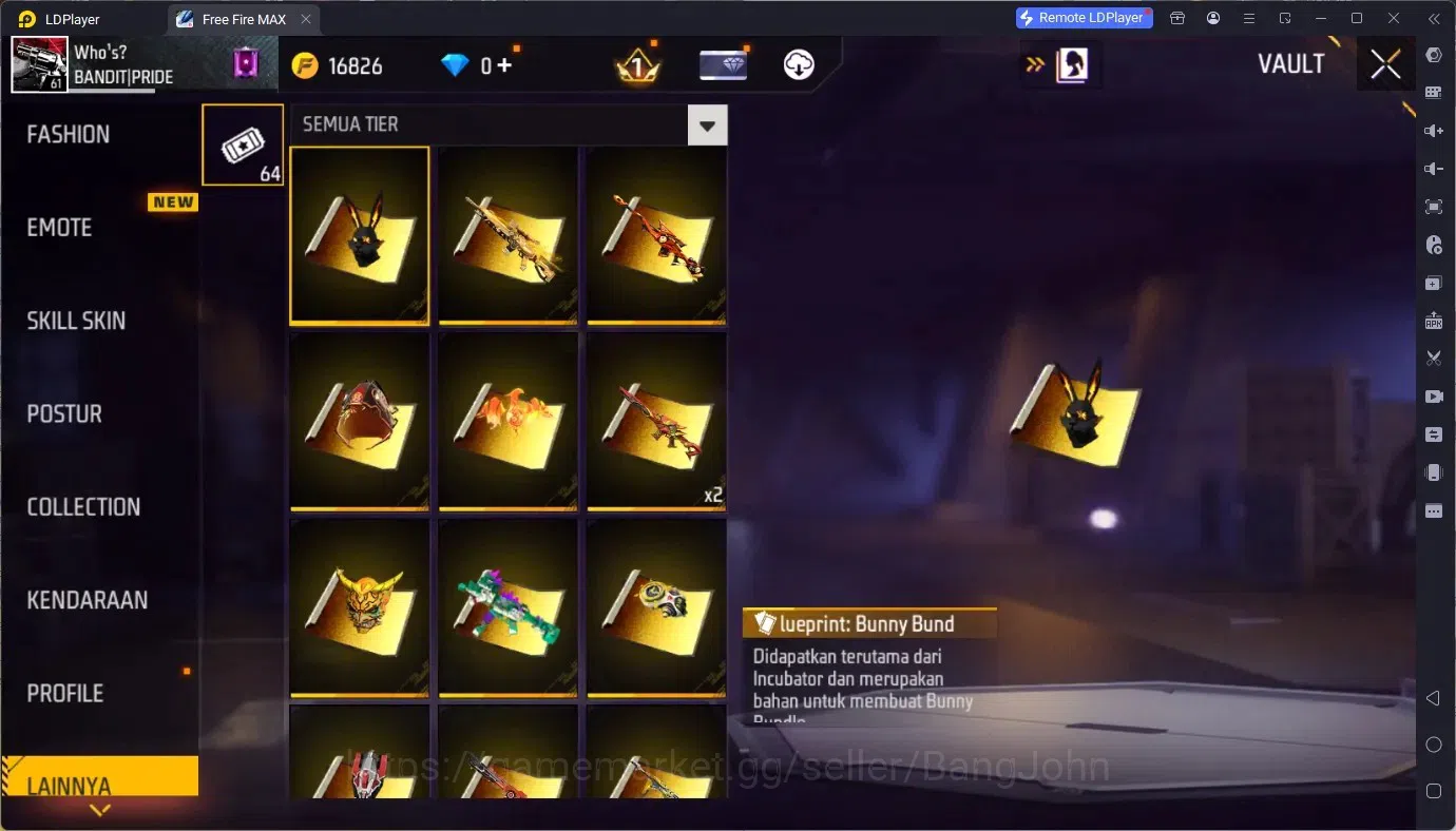 Free Fire Accounts Indonesia | Vault 805| 1 EVO (M1014 Scorpio Shatte image 14