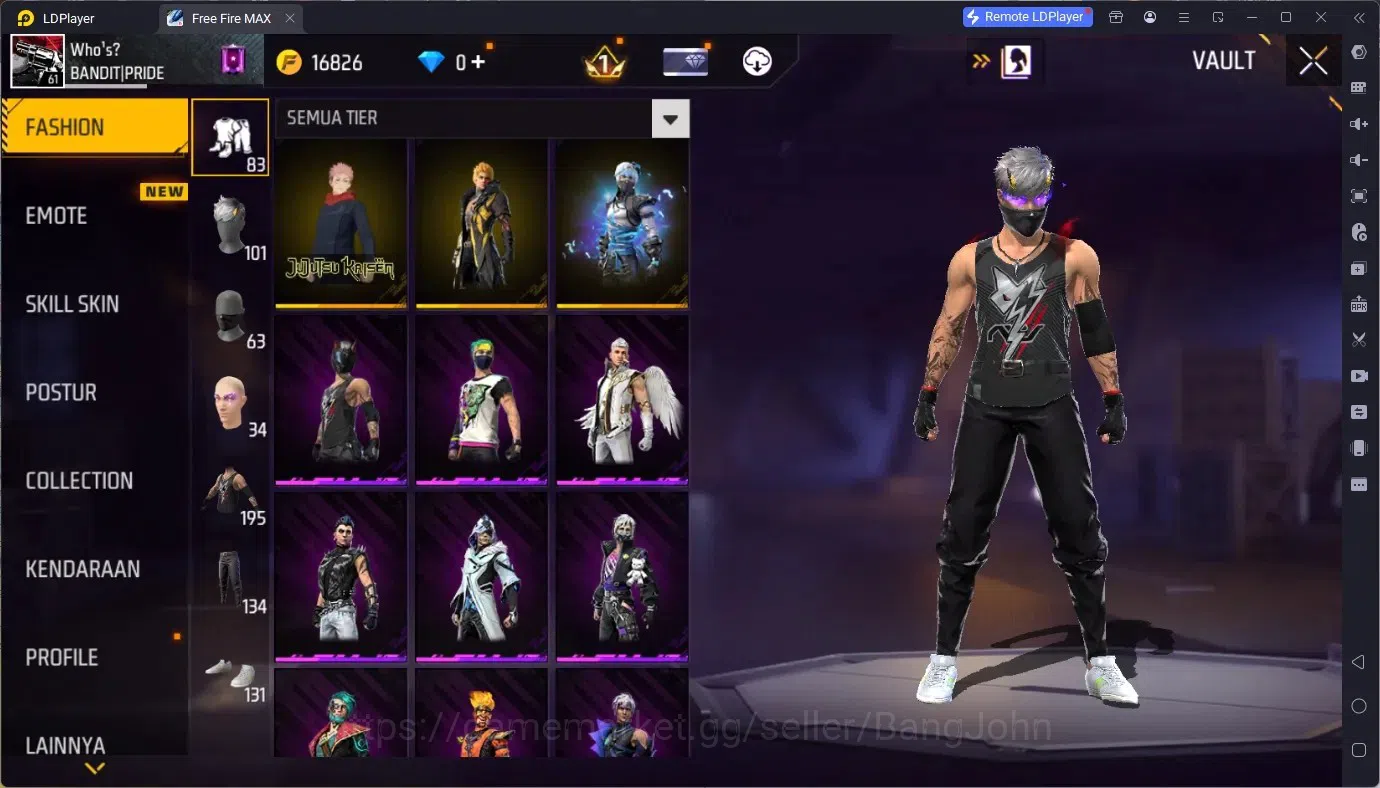 Free Fire Accounts Indonesia | Vault 805| 1 EVO (M1014 Scorpio Shatte image 6