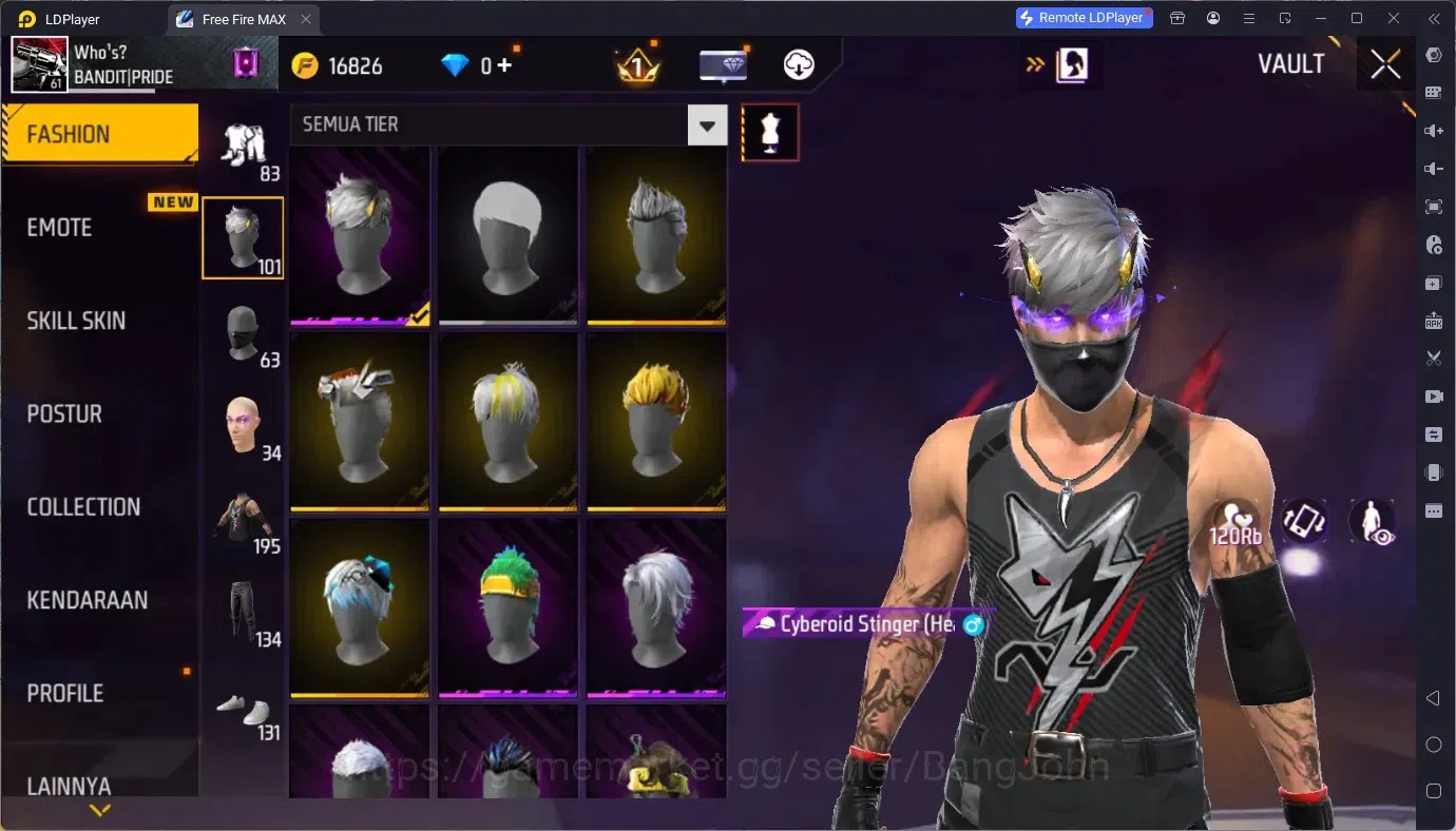 Free Fire Accounts Indonesia | Vault 805| 1 EVO (M1014 Scorpio Shatte image 7