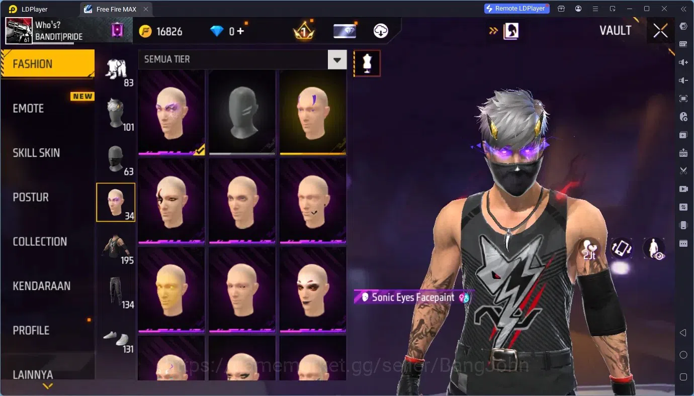 Free Fire Accounts Indonesia | Vault 805| 1 EVO (M1014 Scorpio Shatte image 9