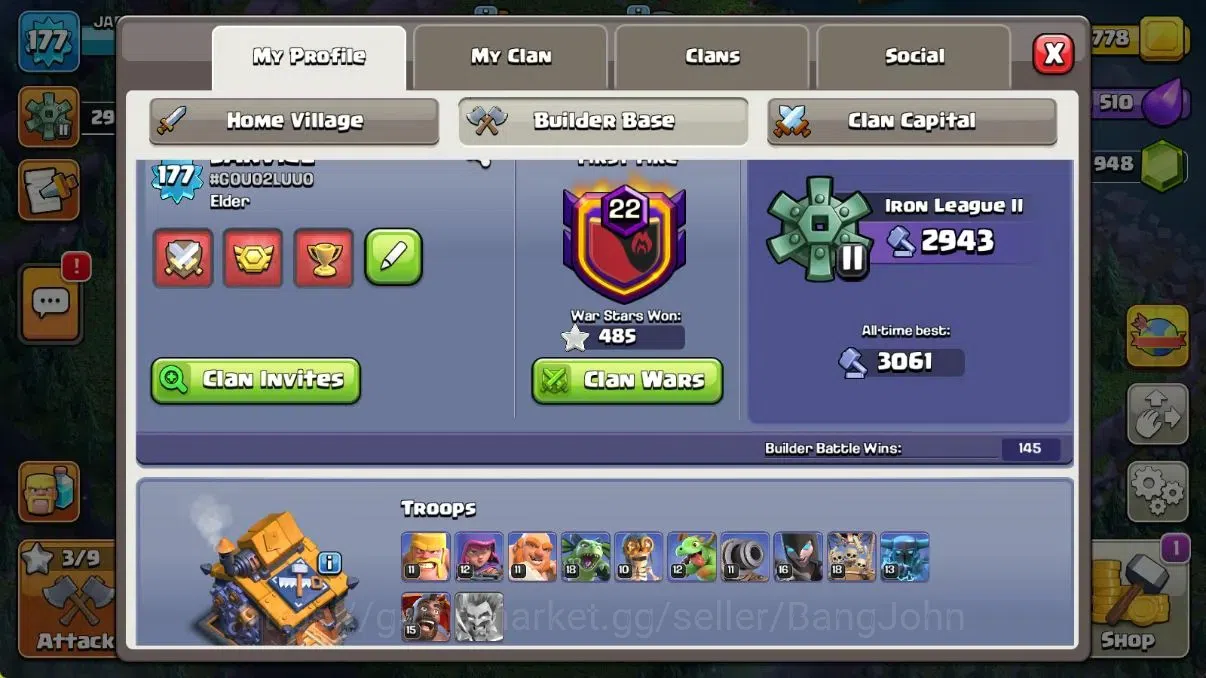 Clash of Clans Accounts Global | TH16-BH10|LVL 177|HH 9|BK 85,AQ 85,GW 61, image 17