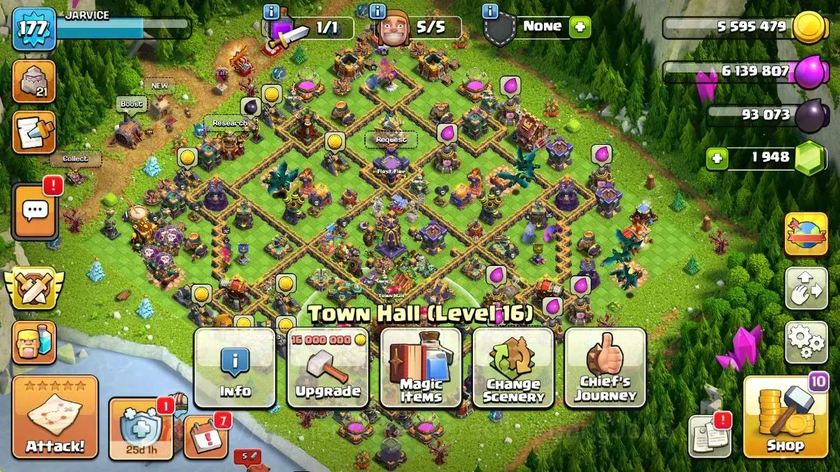 Clash of Clans Accounts Global | TH16-BH10|LVL 177|HH 9|BK 85,AQ 85,GW 61, image 2