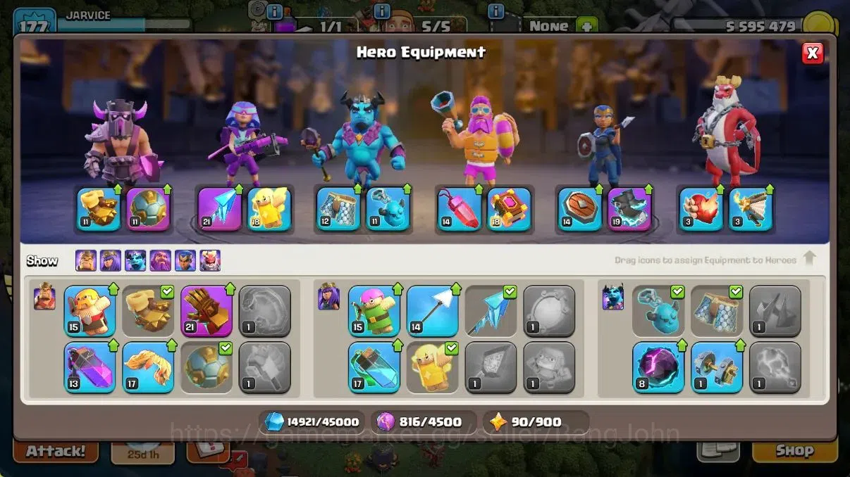 Clash of Clans Accounts Global | TH16-BH10|LVL 177|HH 9|BK 85,AQ 85,GW 61, image 8