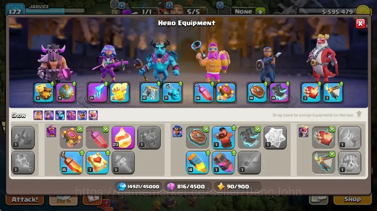 Clash of Clans Accounts Global | TH16-BH10|LVL 177|HH 9|BK 85,AQ 85,GW 61, image 9