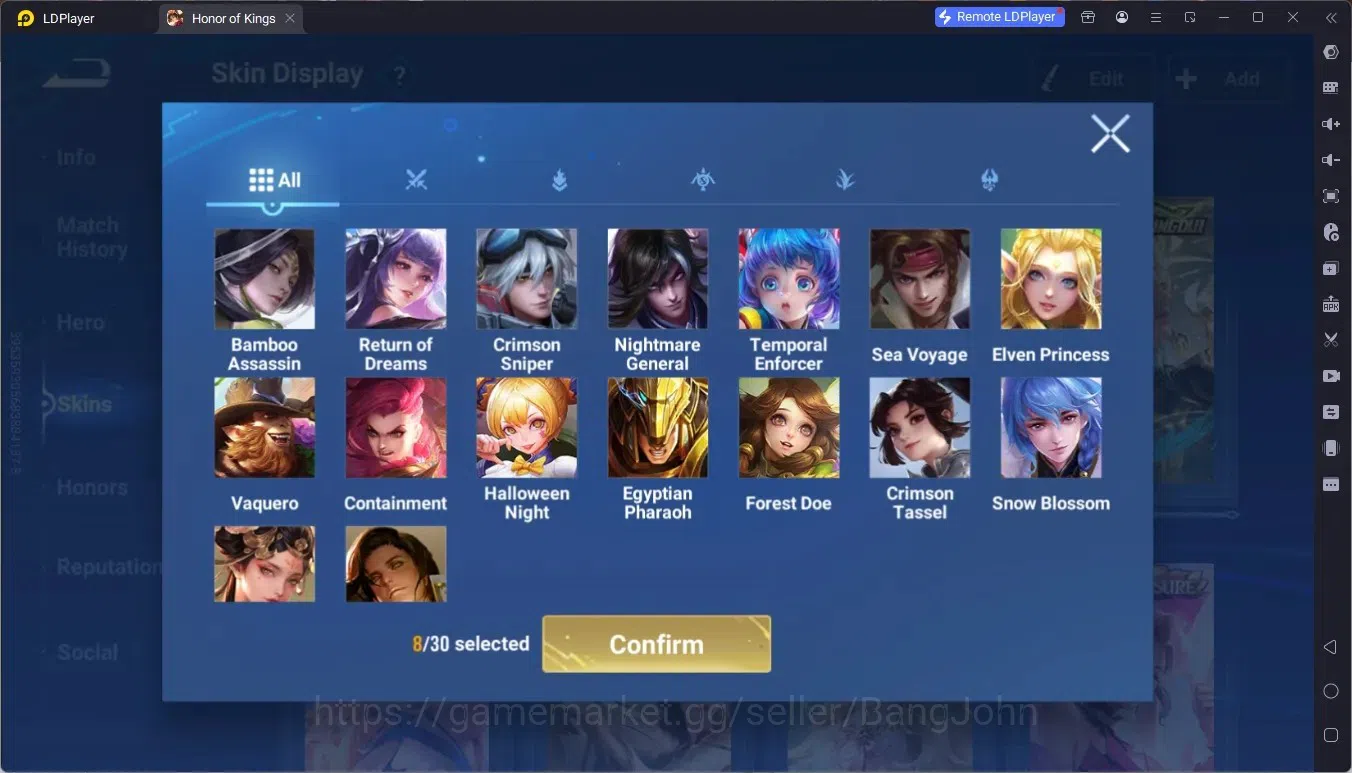 Honor of Kings Accounts Global | 112H 73S | MYTHIC Yaria, BLESSED Ukyo Tac image 10