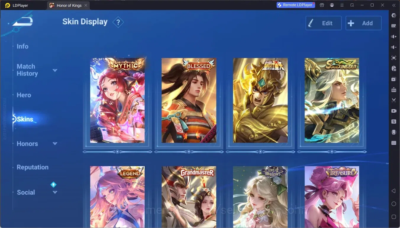 Honor of Kings Accounts Global | 112H 73S | MYTHIC Yaria, BLESSED Ukyo Tac image 3