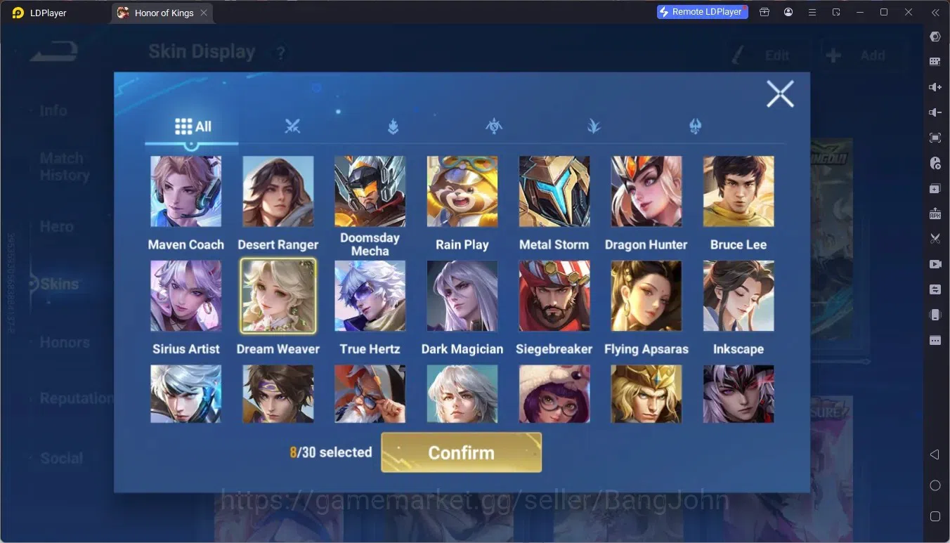 Honor of Kings Accounts Global | 112H 73S | MYTHIC Yaria, BLESSED Ukyo Tac image 5