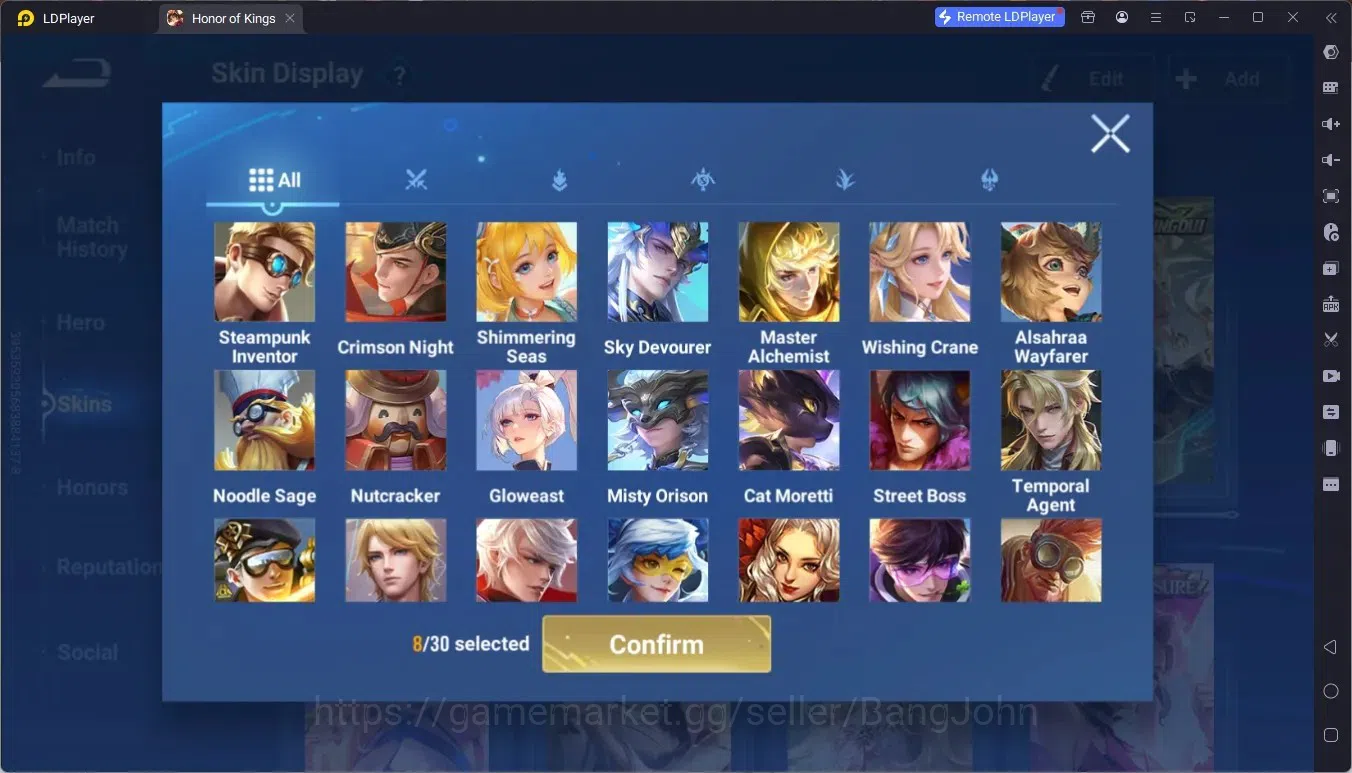 Honor of Kings Accounts Global | 112H 73S | MYTHIC Yaria, BLESSED Ukyo Tac image 6