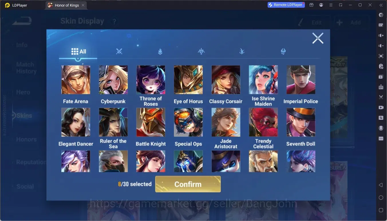 Honor of Kings Accounts Global | 112H 73S | MYTHIC Yaria, BLESSED Ukyo Tac image 8