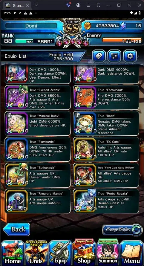Grand Summoners Accounts [GLOBAL] Rank 88 | 28 Ascend | Summer Miyu TW | Ch image 2