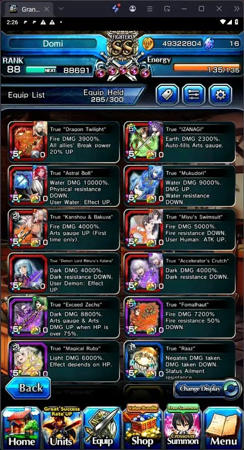 Grand Summoners Accounts [GLOBAL] Rank 88 | 28 Ascend | Summer Miyu TW | Ch image 3