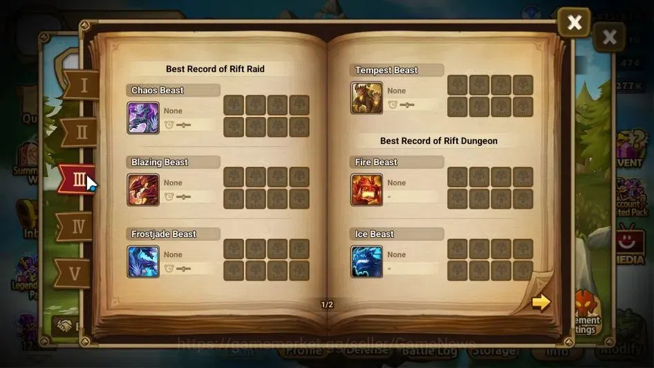 Summoners War: Sky Arena Accounts GLOBAL Lv 61|2 LD[Valantis,Gurkha]|10 Total NB5[No image 5