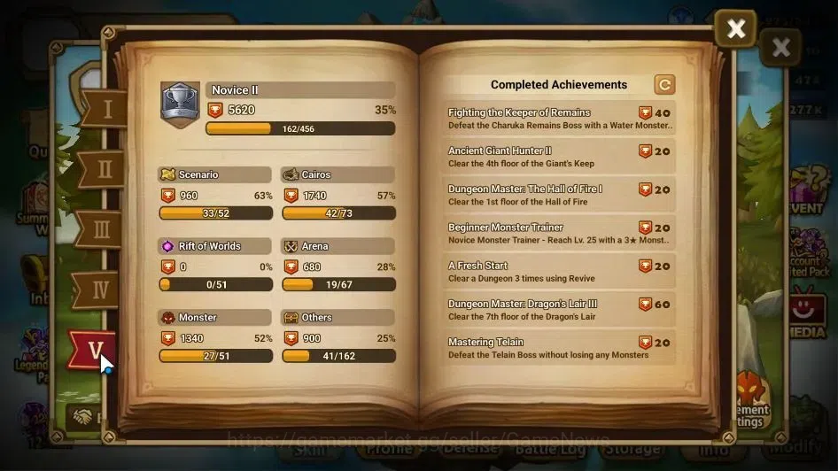 Summoners War: Sky Arena Accounts GLOBAL Lv 61|2 LD[Valantis,Gurkha]|10 Total NB5[No image 7