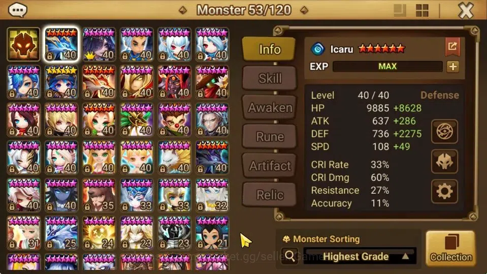 Summoners War: Sky Arena Accounts ASIA Lv 43|1 LD [Lars]|18 Total NB5[Shi Hou,Lamiel image 10
