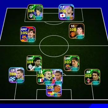 eFootball Accounts Legends & Iconic Players 3240 team strength