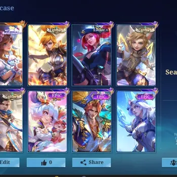 Mobile Legends: Bang Bang Accounts Others Global|54 Hero|Skin 45|Seasoned|Lightborn Fanny Harith Granger|Epic Nana Karrie