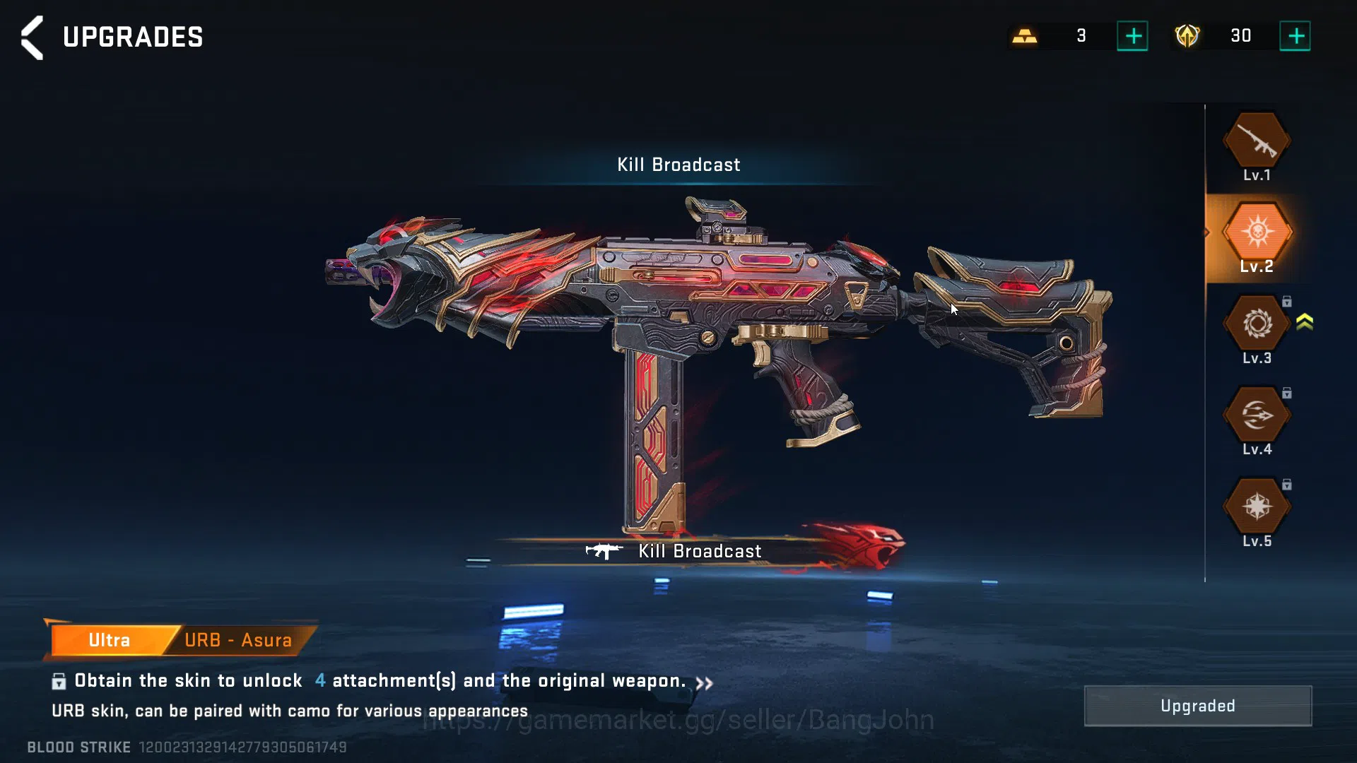Blood Strike Accounts ASIA |EVOLVED=FAL,KAG-6|COLLAB=KAG-6,MCX|ULTRA=URB image 11
