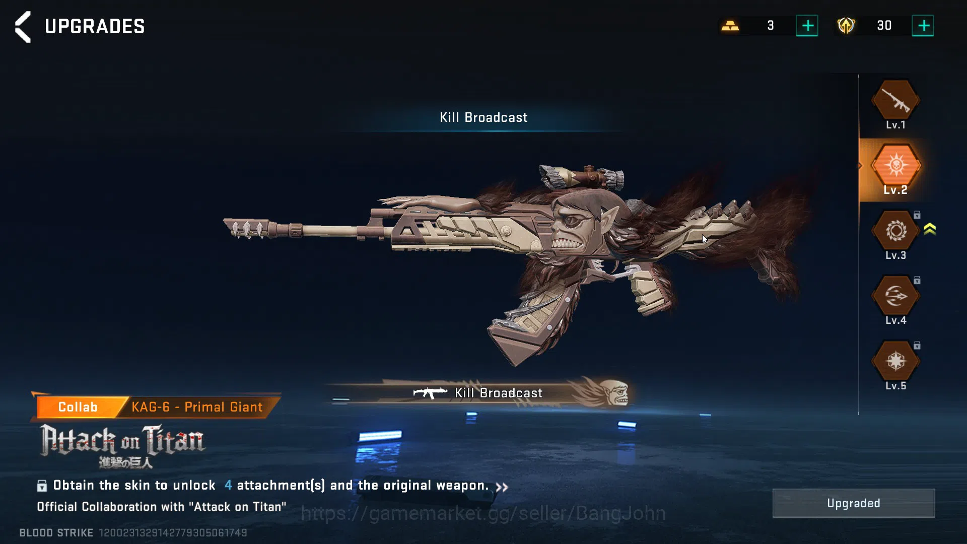 Blood Strike Accounts ASIA |EVOLVED=FAL,KAG-6|COLLAB=KAG-6,MCX|ULTRA=URB image 12