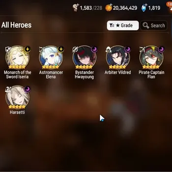 Epic Seven Accounts Starter ASIA|Unverf|Starter 6 ML(Miseria,B.Hwayoung,Harsettei,Arbiter,and etc)Haru Collab|PoH+Bless
