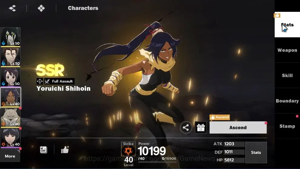BLEACH: Soul Resonance Accounts NuverseSEA|Lv 35|6 SSR|(Ulqiuorra,Aizen,Yoruici)+Stamp,Sajin,Urahara,Byakuya|3 Sign|12 SR 9
