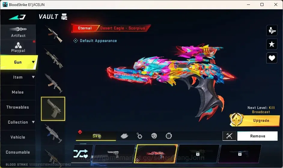 Blood Strike Accounts Collab Skin ASIA | 1 Eternal Desert Eagle-Scorpius |Collab Guns:1 7DS,1 TR | 1 Ultra Gun | 2 ULTRA 2