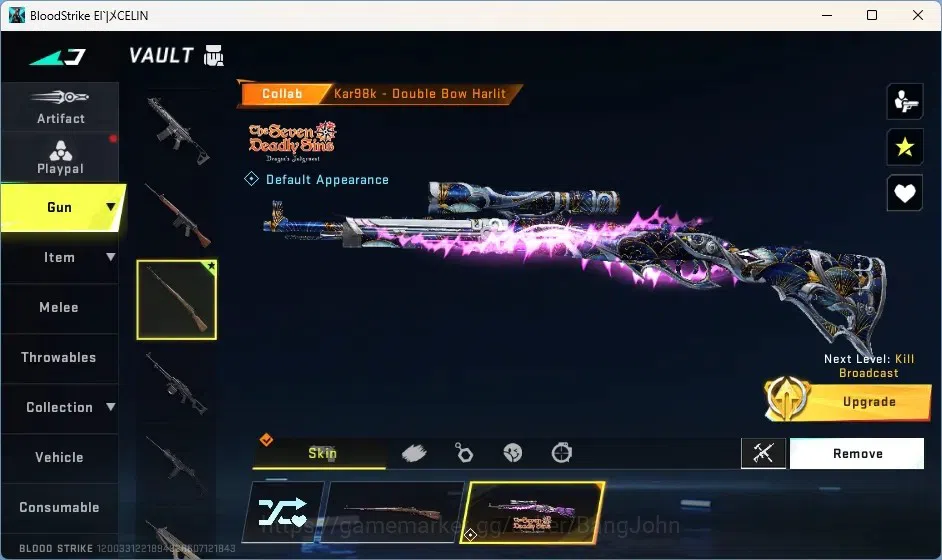 Blood Strike Accounts Collab Skin ASIA | 1 Eternal Desert Eagle-Scorpius |Collab Guns:1 7DS,1 TR | 1 Ultra Gun | 2 ULTRA 4