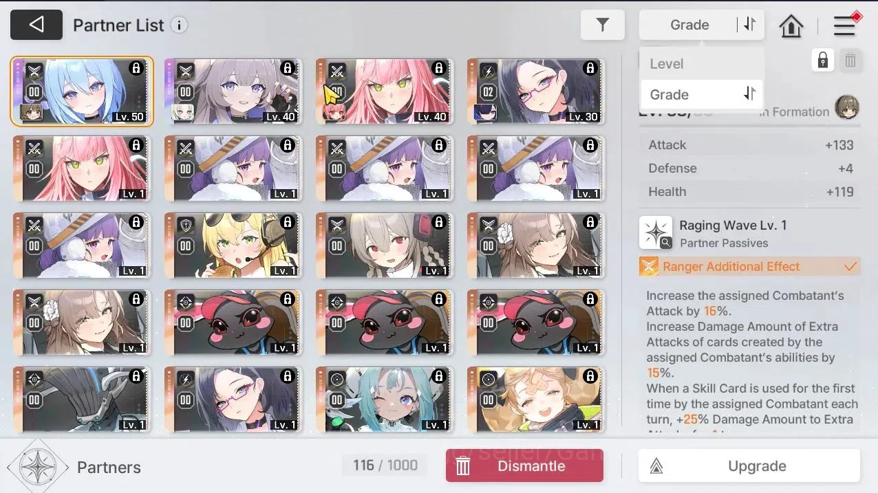 Chaos Zero Nightmare Accounts GLOBAL Lv 50|8 SSR[Heidemari,Rita,Tiphera,Chizuru,Orlea,Mei Lin,Veronica,Hugo+Sign]+11 6