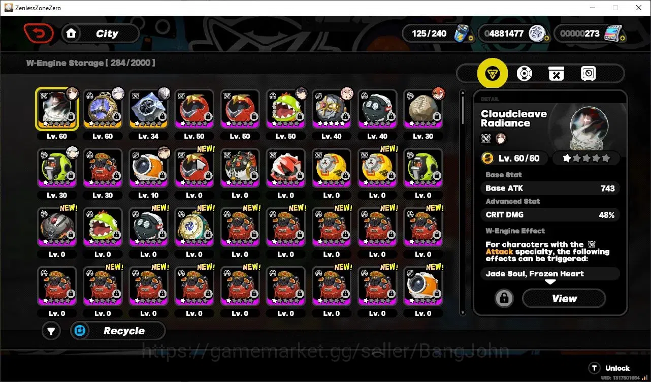 Zenless Zone Zero Accounts Starter ASIA|IK 51|3 Limited|(Ye Shunguang+Sign,Velina+Sign,Pyrois+Sign)|ALL UNSEET|MC 18